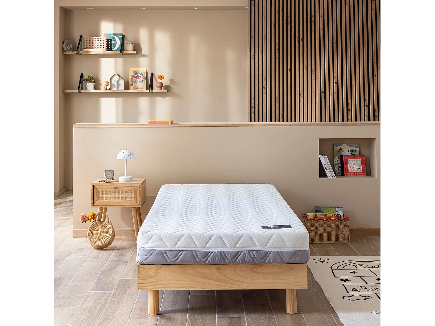 Matelas mousse & latex 16 cm - Plaisance - 80x200