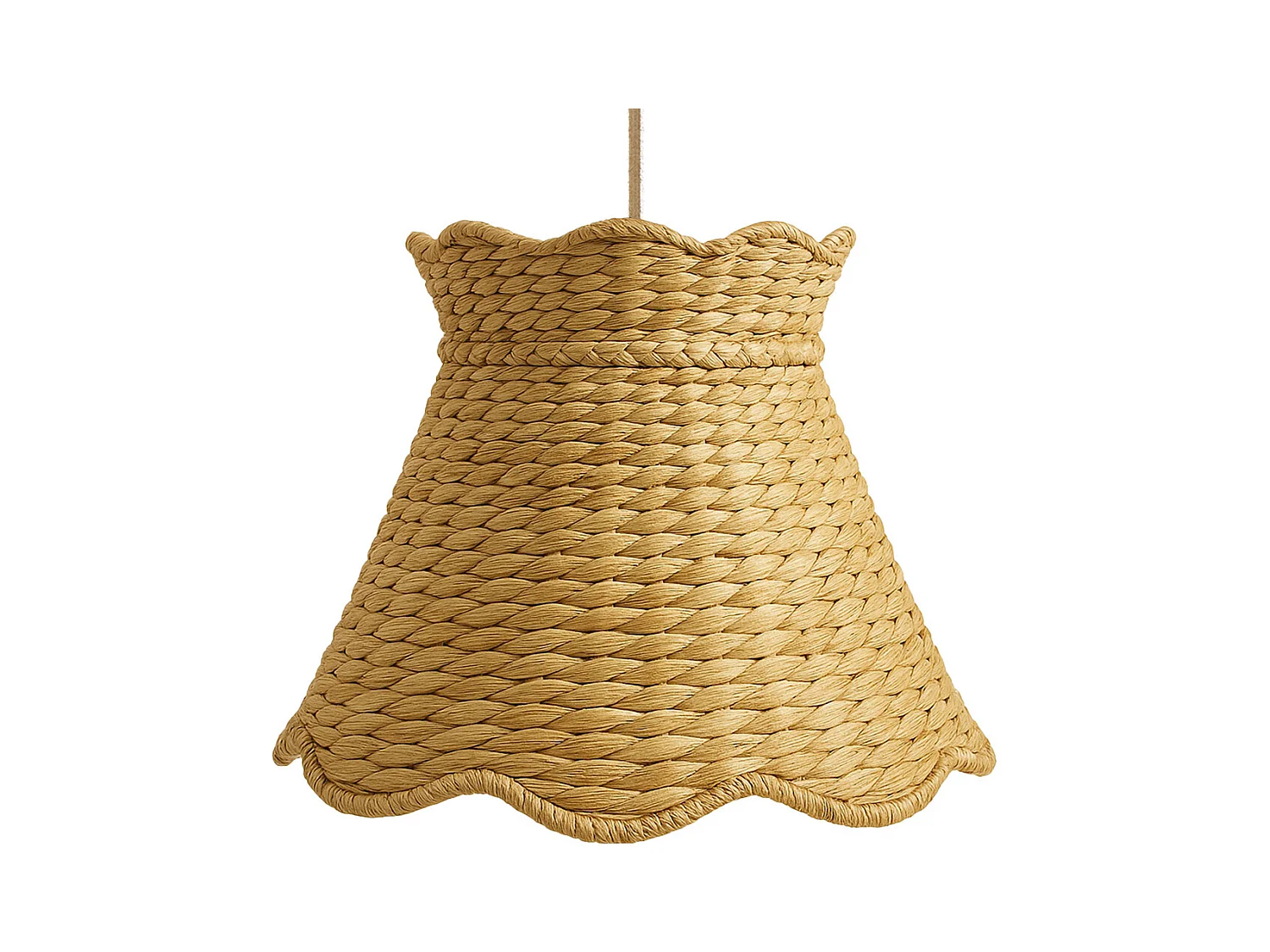 Lampe de Plafond en Rotin – Lampe Suspendue Style Naturel – Tyna Naturel