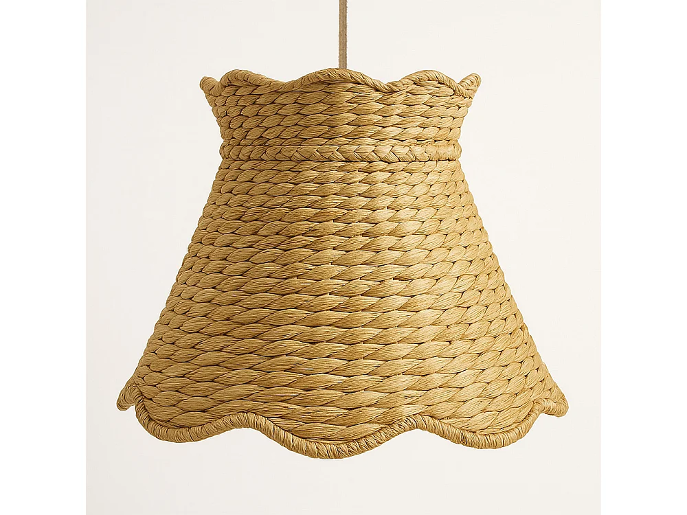 Lampe de Plafond en Rotin – Lampe Suspendue Style Naturel – Tyna Naturel