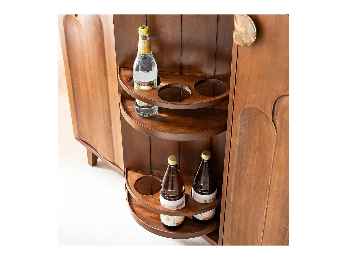 Meuble bar en bois de manguier Elio