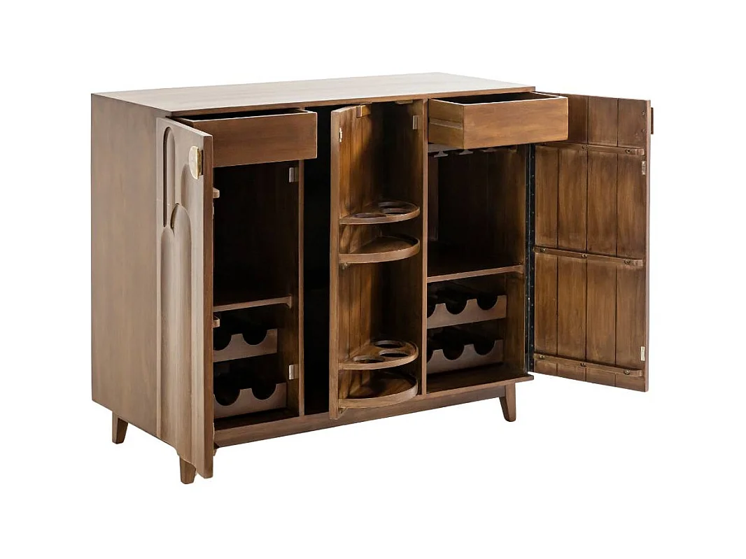 Meuble bar en bois de manguier Elio