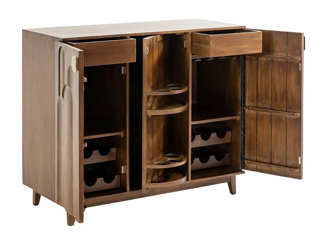 Meuble bar en bois de manguier Elio