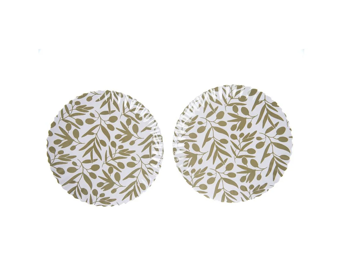 Lot de 2 assiettes mélamine Olivia 27 cm