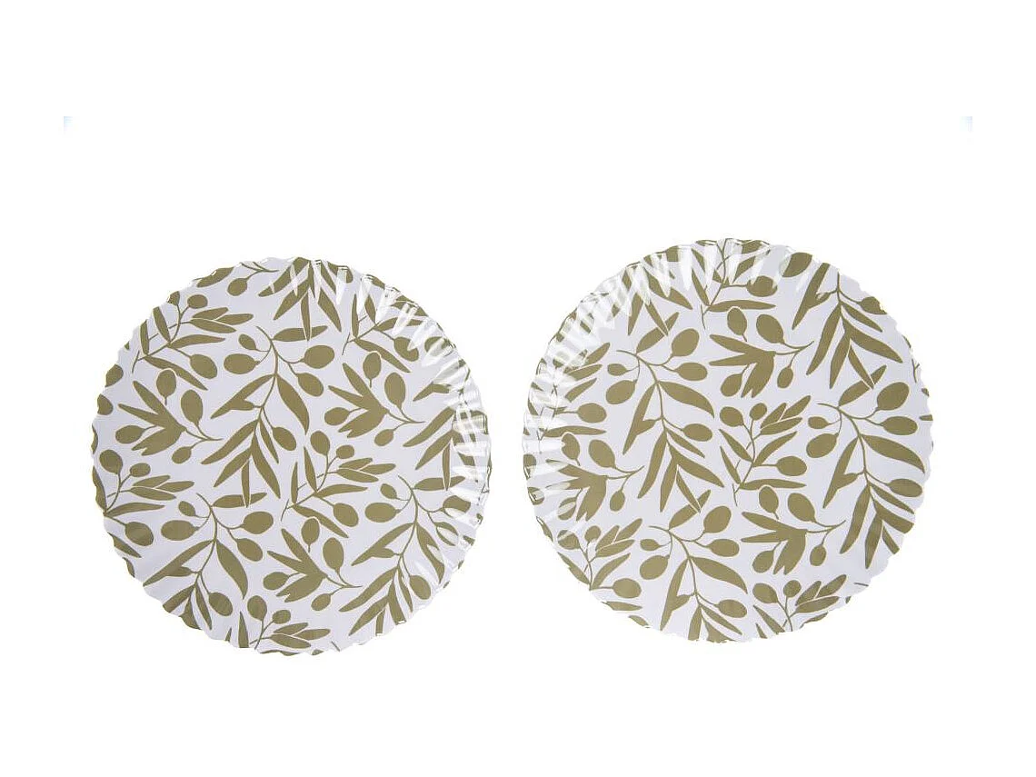 Lot de 2 assiettes mélamine Olivia 27 cm