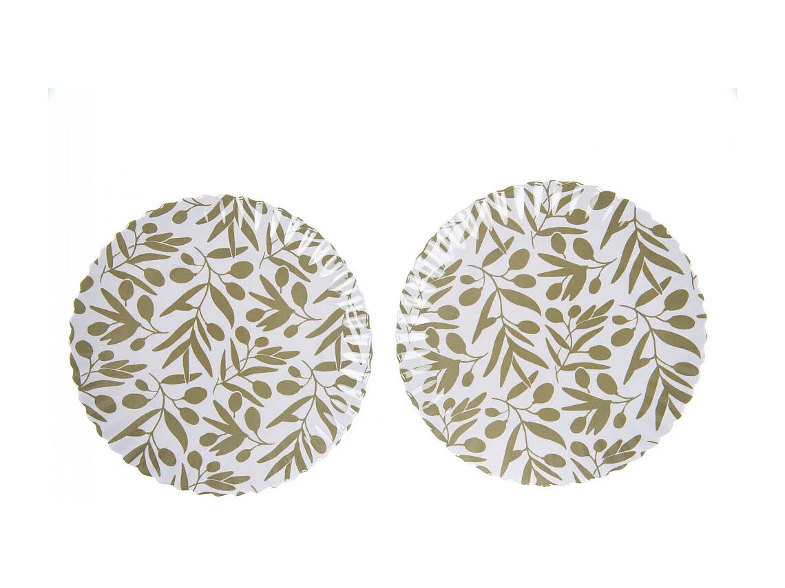 Lot de 2 assiettes mélamine Olivia 27 cm