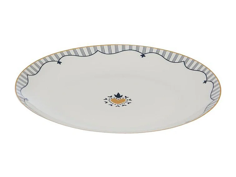 Assiette à dessert Poésie 20 cm (lot de 6)