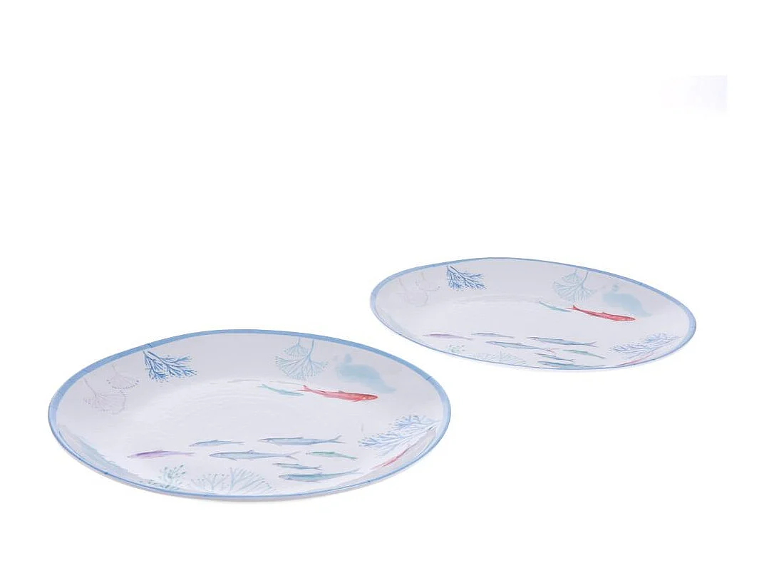 Lot de 2 assiettes Melamine Isao 27 cm
