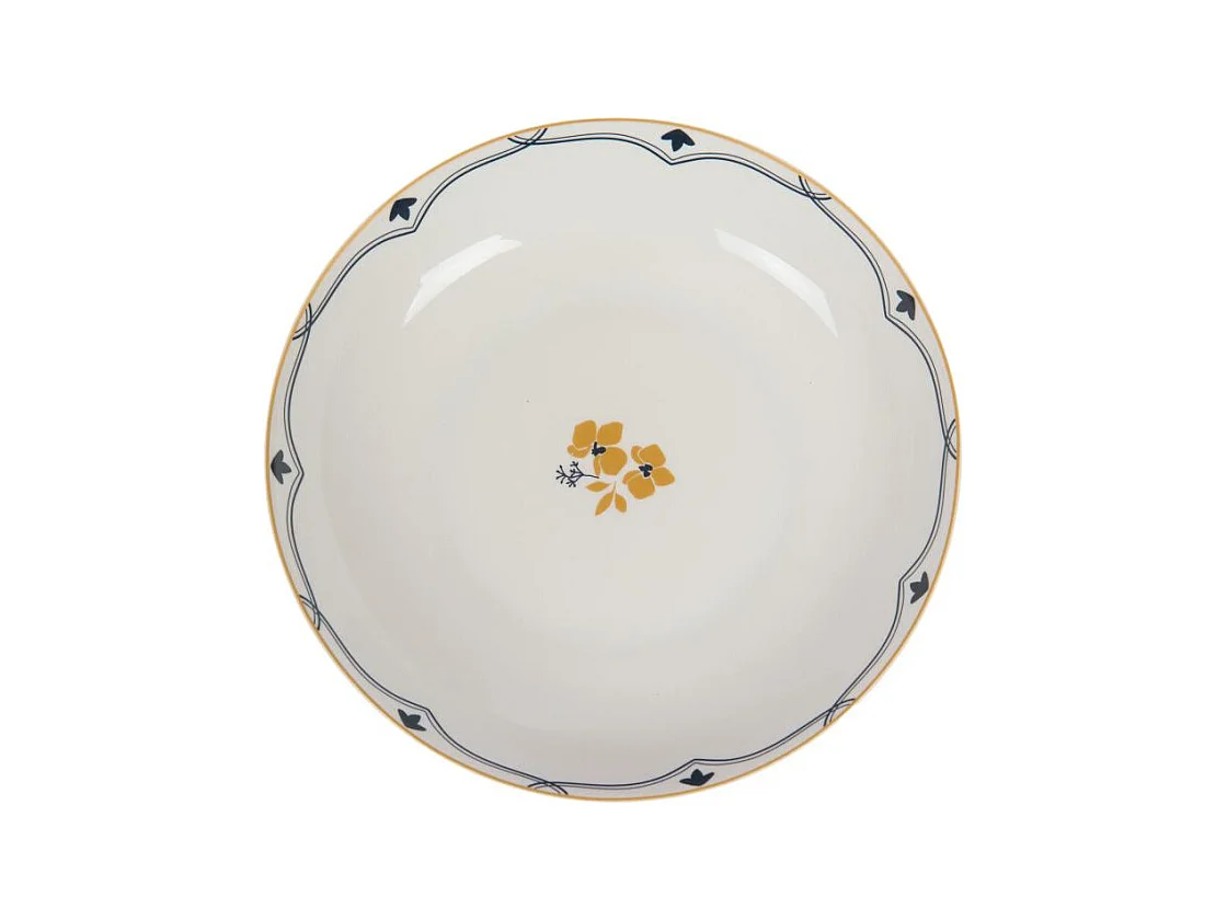 Assiette creuse Poésie 20 cm (lot de 6)