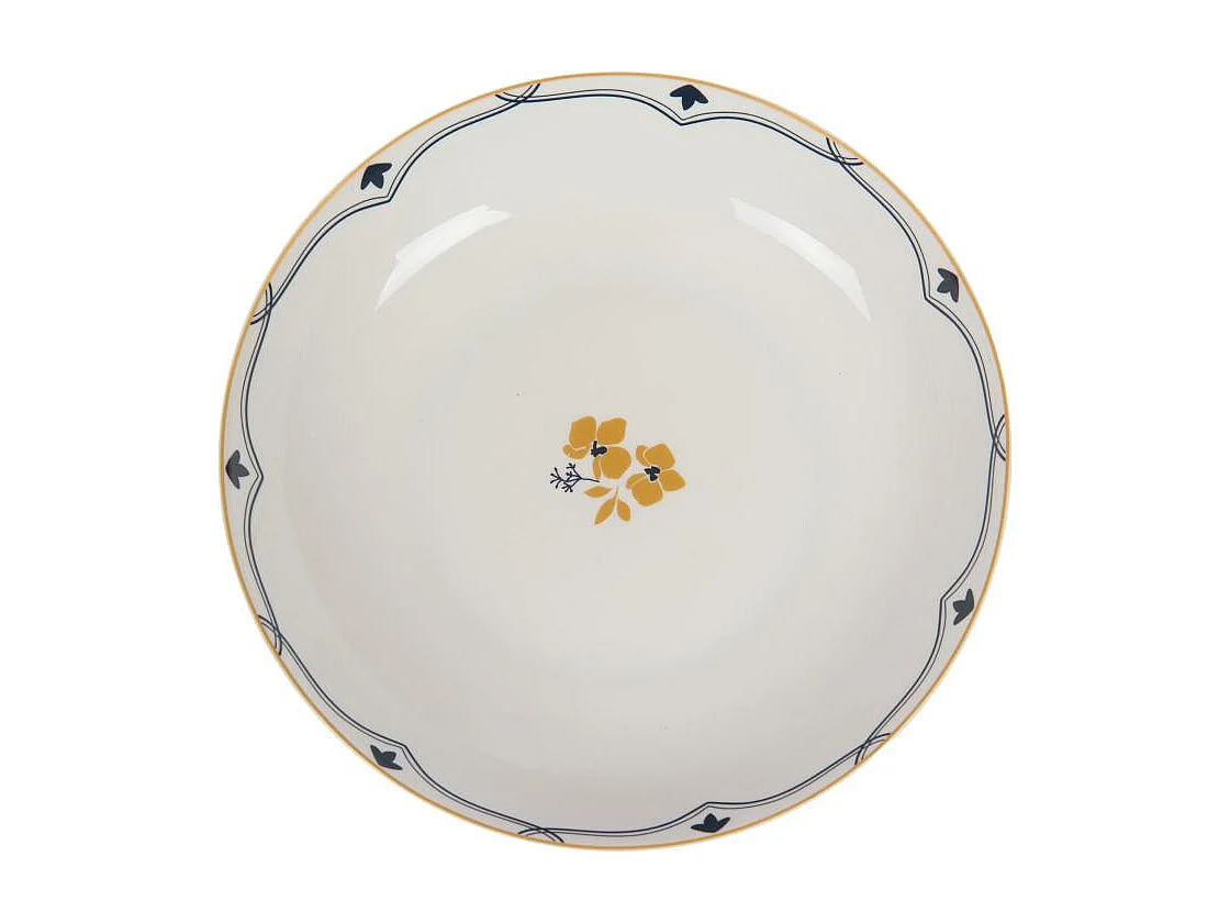 Assiette creuse Poésie 20 cm (lot de 6)