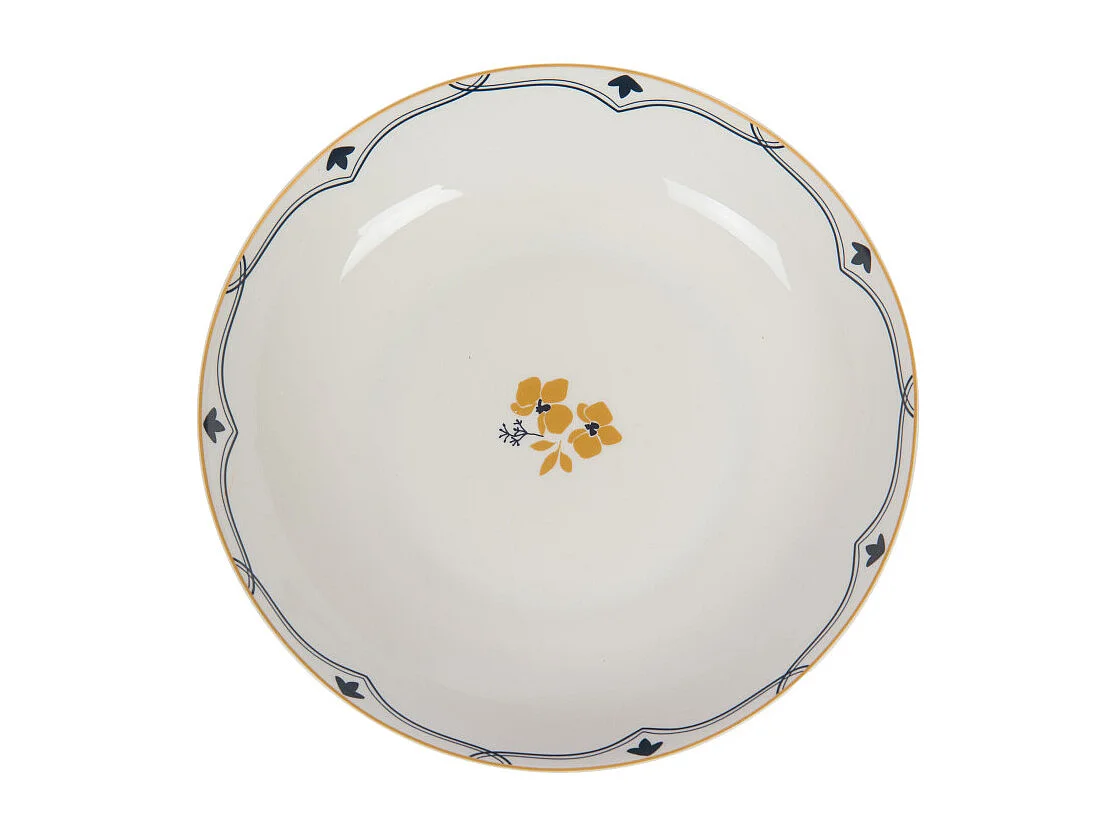 Assiette creuse Poésie 20 cm (lot de 6)