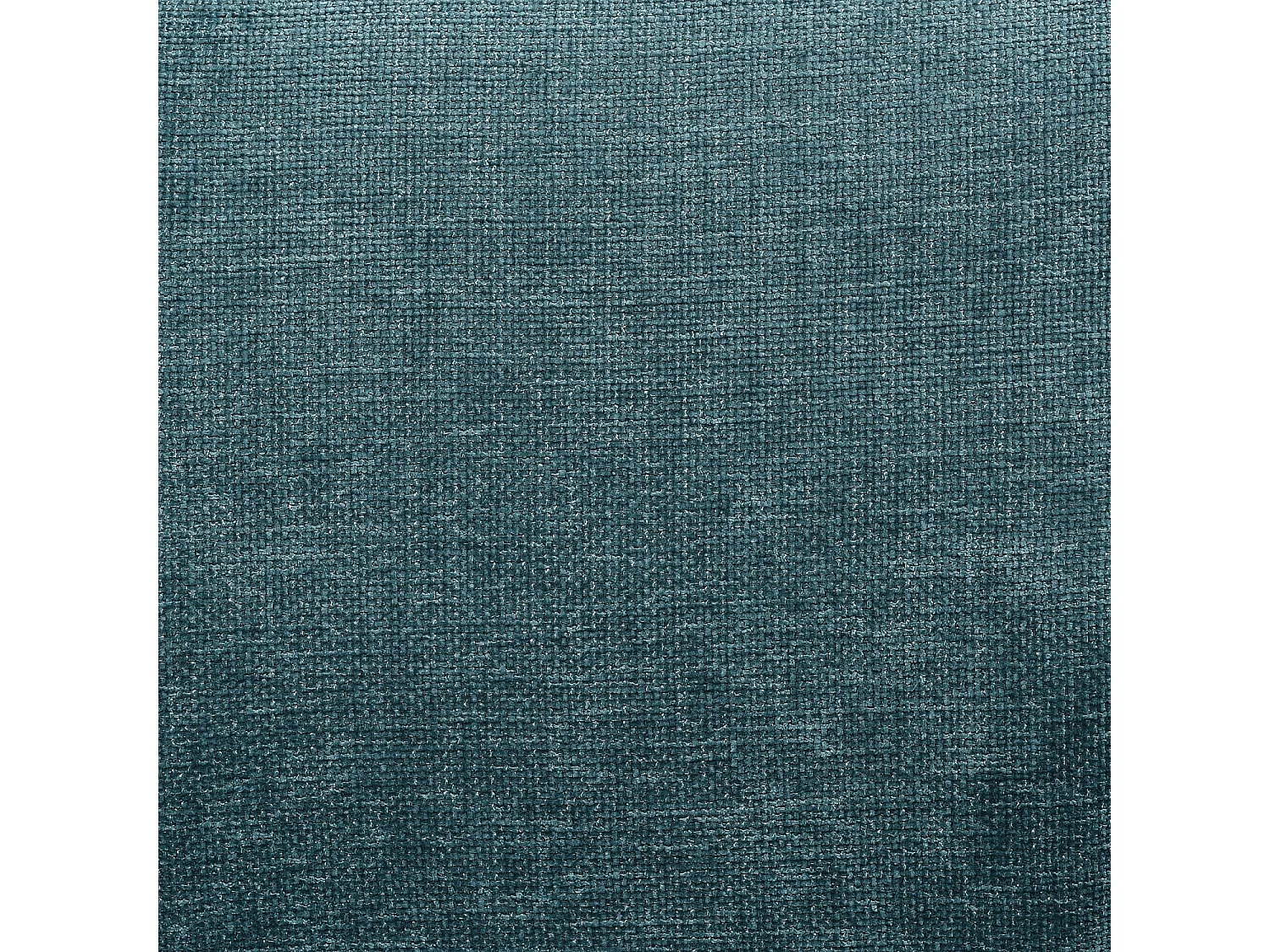 Lot de 2 chaises pivotantes en tissu chenille et métal noir - Bleu canard