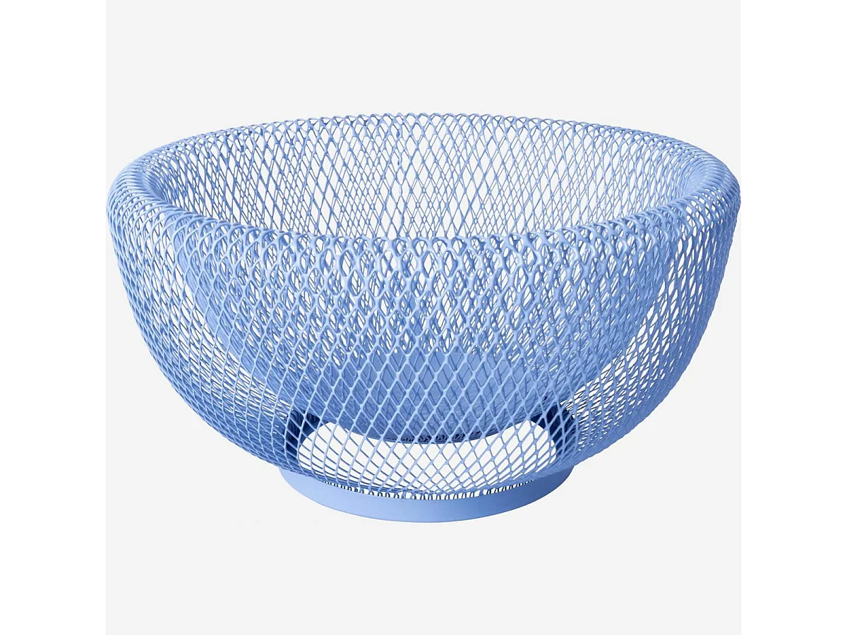 Habitat - Corbeille à fruits en métal - 25,5 x 13 cm - Bleu - Aude