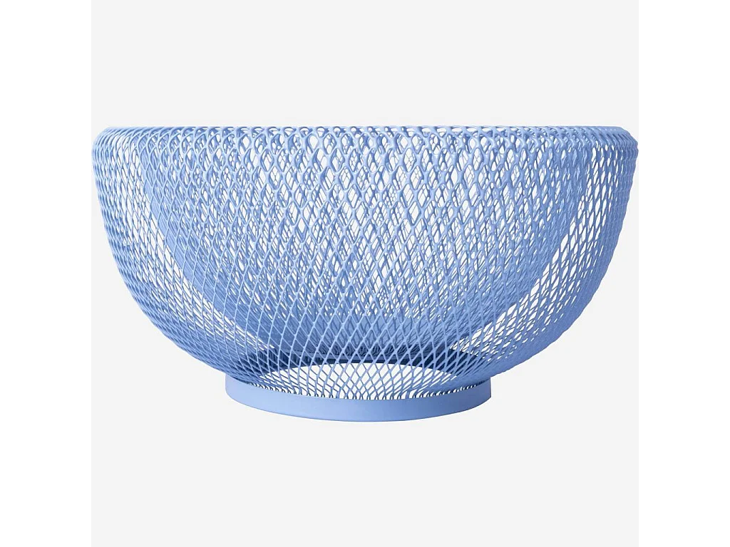 Habitat - Corbeille à fruits en métal - 25,5 x 13 cm - Bleu - Aude