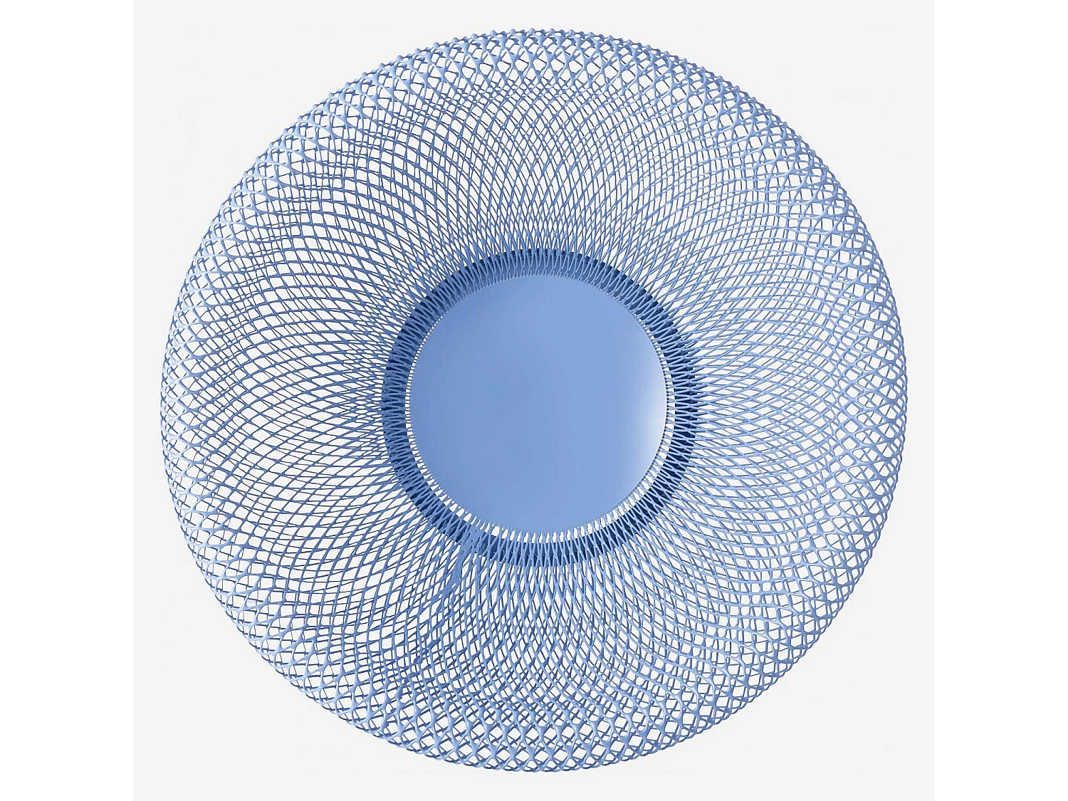 Habitat - Corbeille à fruits en métal - 25,5 x 13 cm - Bleu - Aude