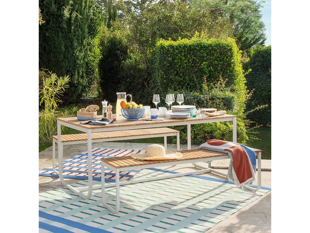 Habitat - Corbeille à fruits en métal - 25,5 x 13 cm - Bleu - Aude