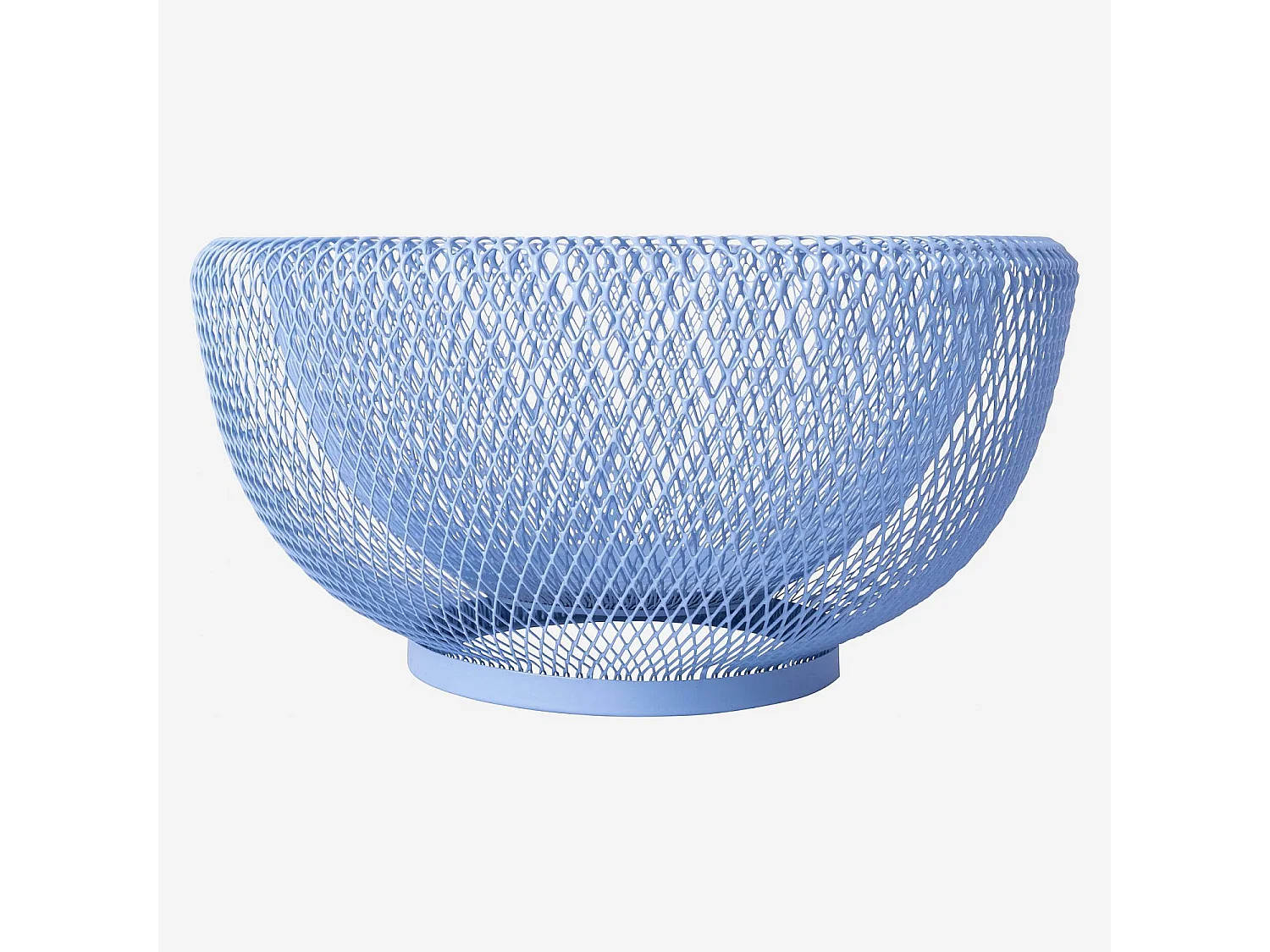Corbeille à fruits en métal - 25,5 x 13 cm - Bleu