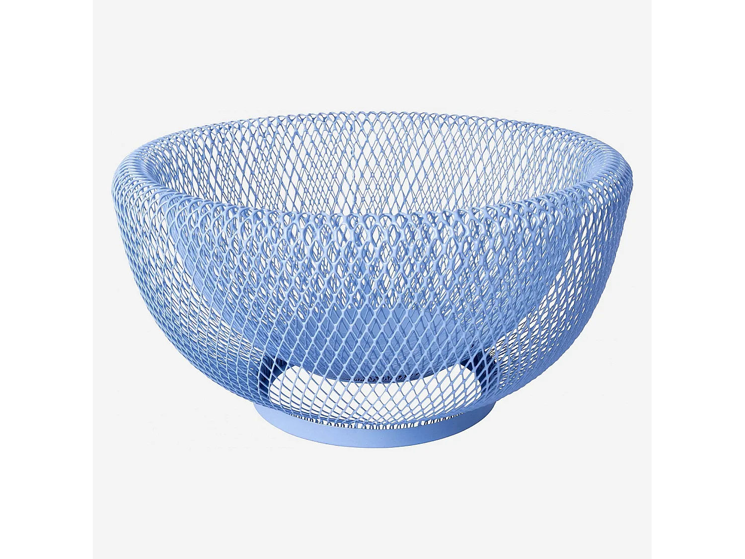 Corbeille à fruits en métal - 25,5 x 13 cm - Bleu