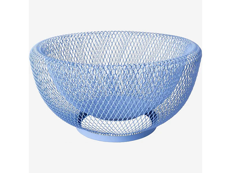 Habitat - Corbeille à fruits en métal - 25,5 x 13 cm - Bleu - Aude