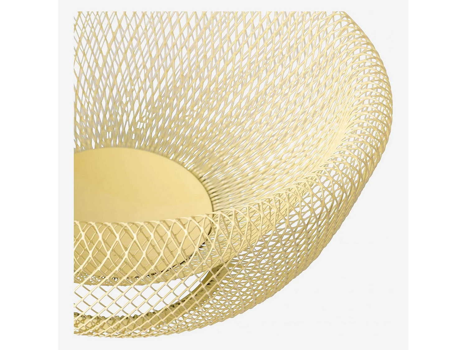 Habitat - Corbeille à fruits en métal - 25,5 x 13 cm - Jaune - Aude