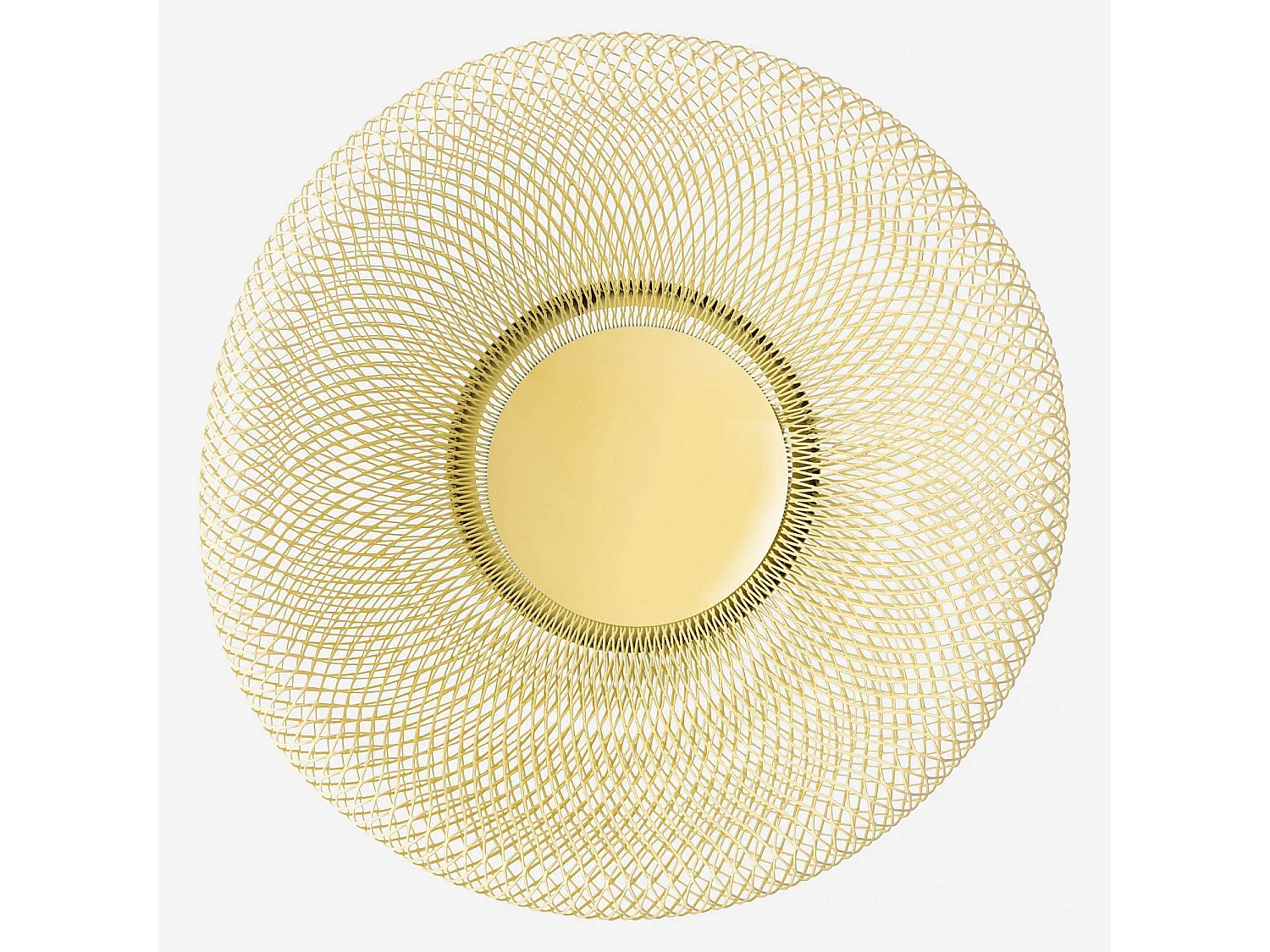 Corbeille à fruits en métal - 25,5 x 13 cm - Jaune