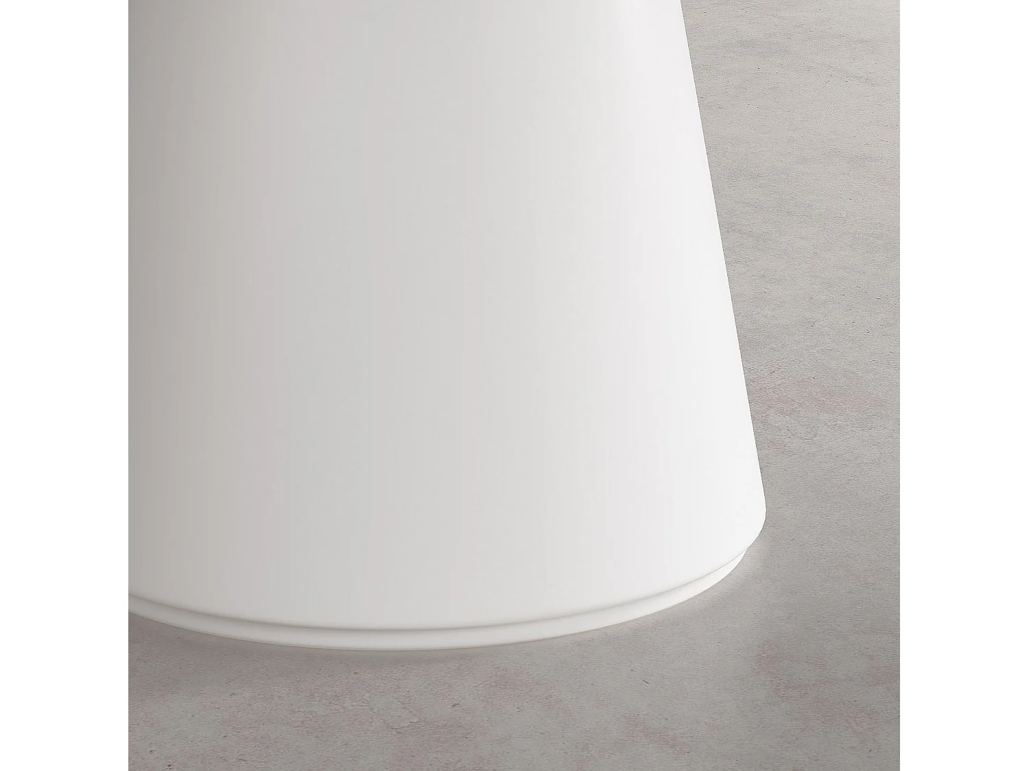 Habitat - Table à manger ronde finition mate - 4 couverts - Blanc polaire - Sibari