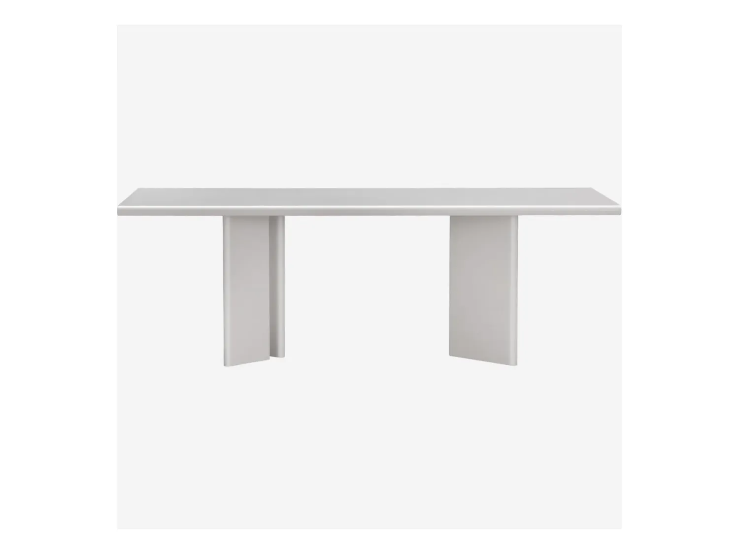 Habitat - Table rectangulaire finition mate - Crème - Vanda