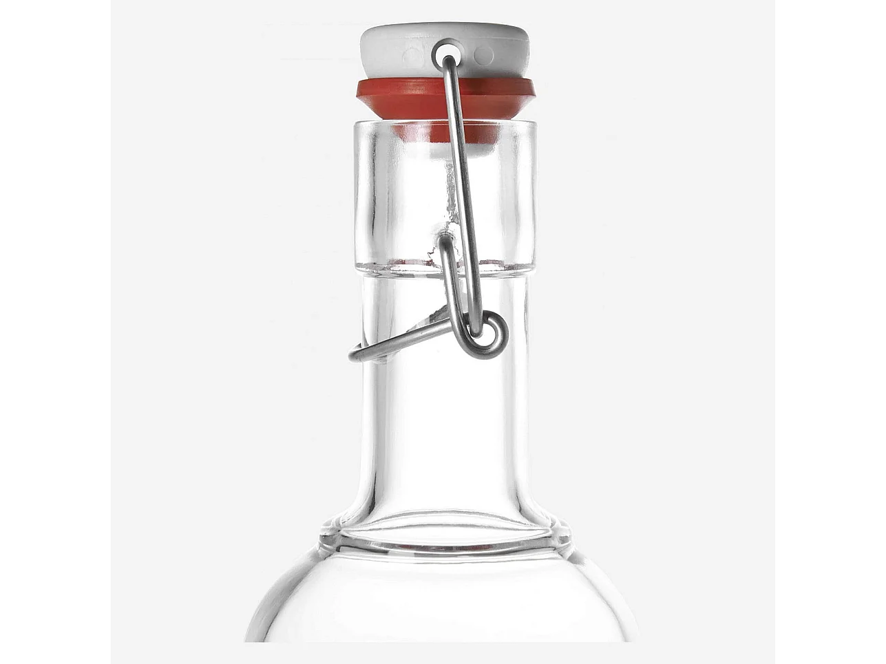 Habitat - Bouteille avec bouchon clipsable 8,5cm en verre - Foti