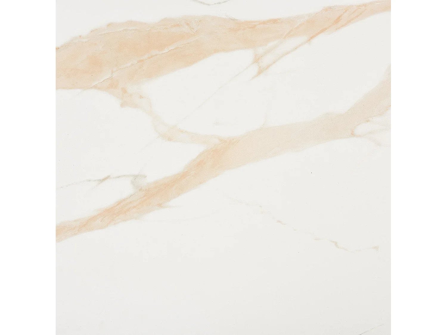 Habitat - Table rectangulaire extensible en céramique et pieds finition noyer - Beige - Fesinos