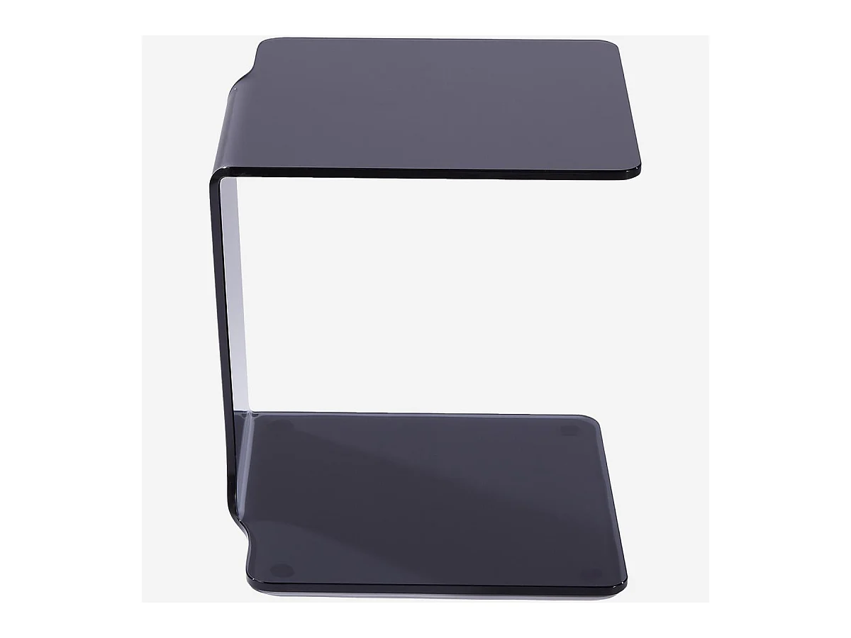 Habitat - Table d'appoint en verre - Gris fumé - Cornuda