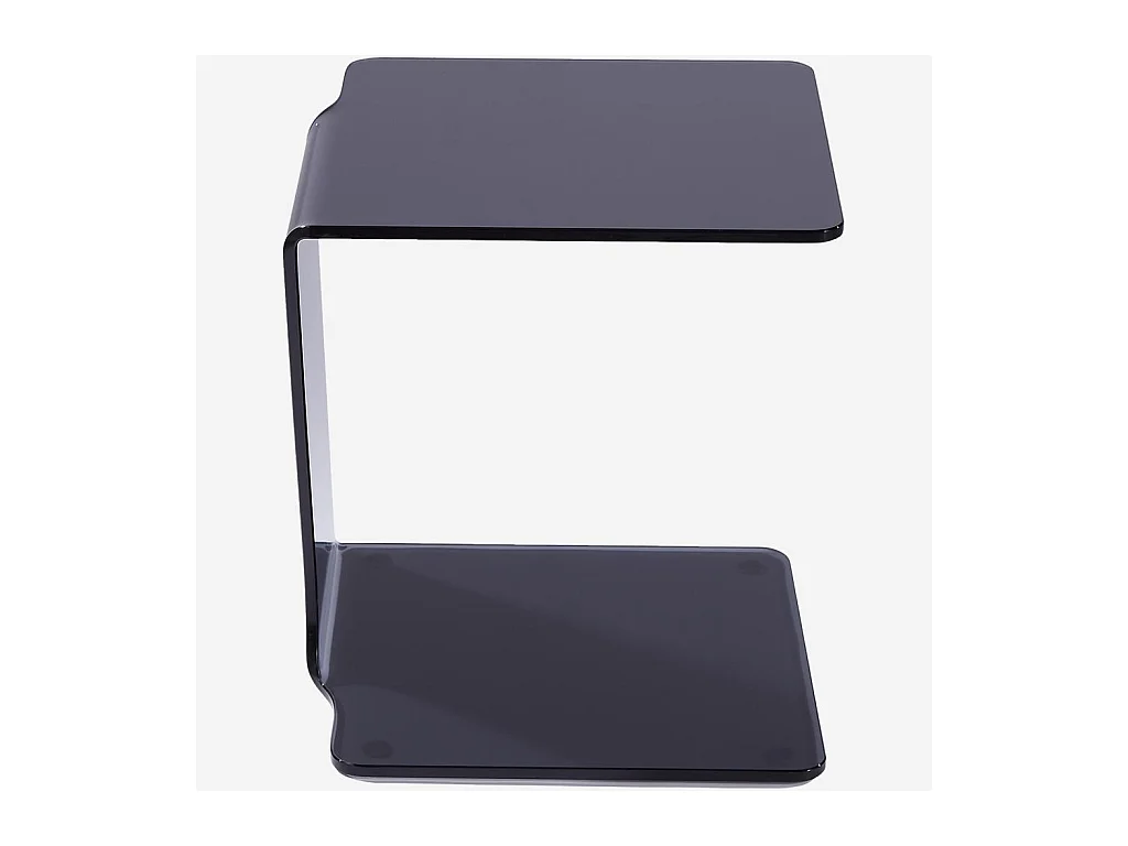 Habitat - Table d'appoint en verre - Gris fumé - Cornuda