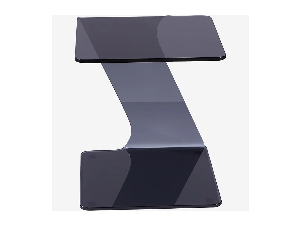 Habitat - Table d'appoint en verre - Gris fumé - Cornuda