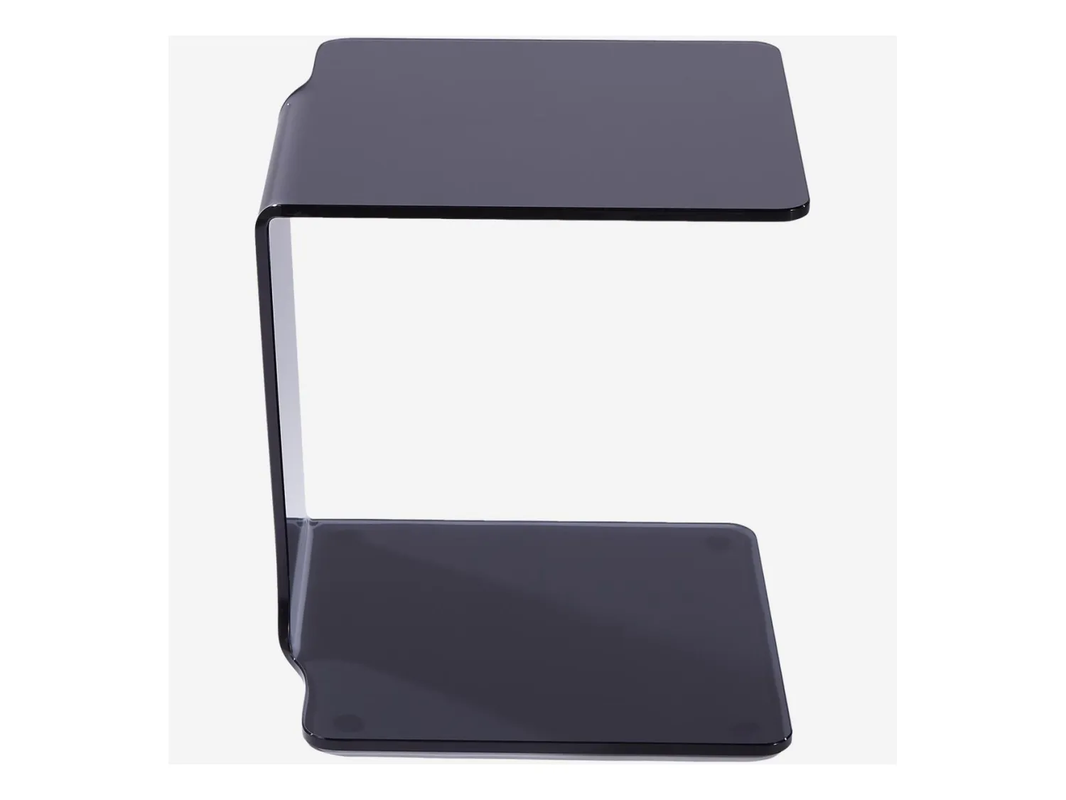 Habitat - Table d'appoint en verre - Gris fumé - Cornuda