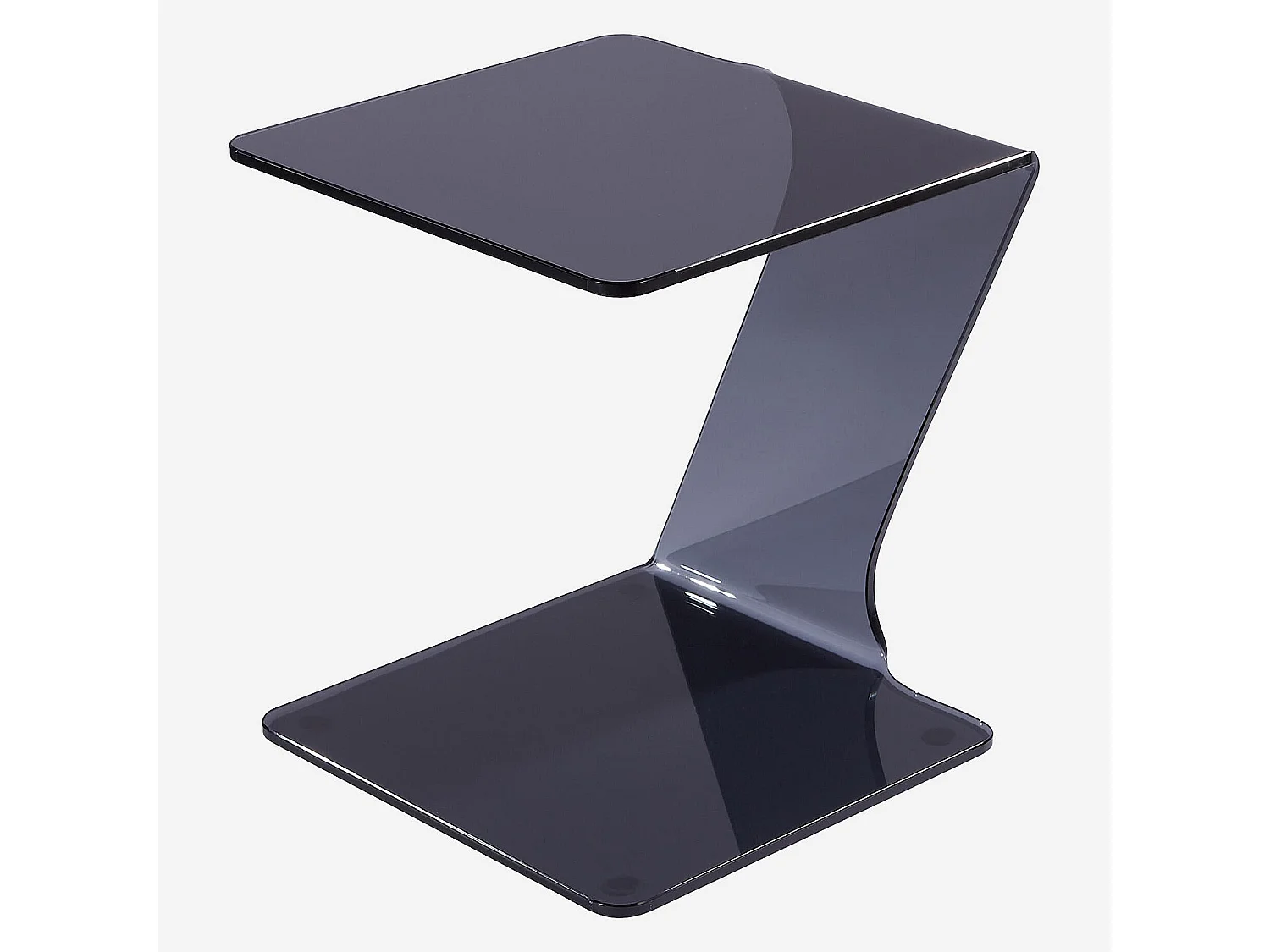 Habitat - Table d'appoint en verre - Gris fumé - Cornuda