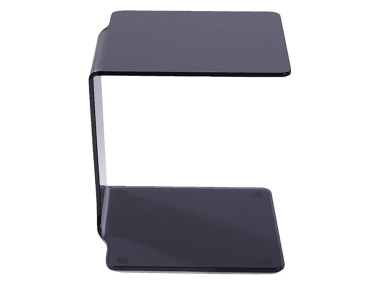 Habitat - Table d'appoint en verre - Gris fumé - Cornuda