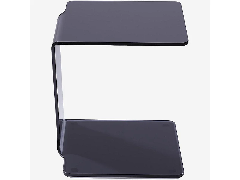 Habitat - Table d'appoint en verre - Gris fumé - Cornuda