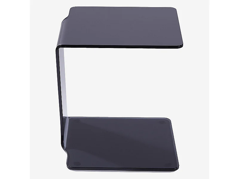 Habitat - Table d'appoint en verre - Gris fumé - Cornuda