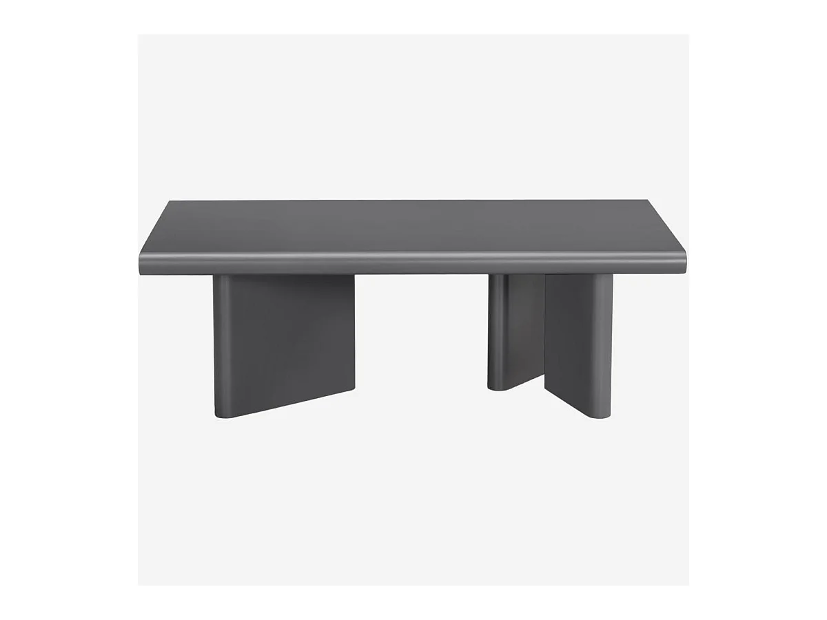 Habitat - Table basse rectangulaire finition mate - Gris anthracite - Vanda