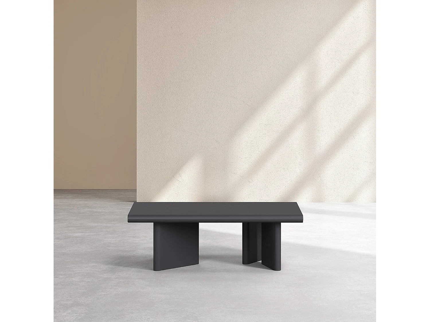 Habitat - Table basse rectangulaire finition mate - Gris anthracite - Vanda