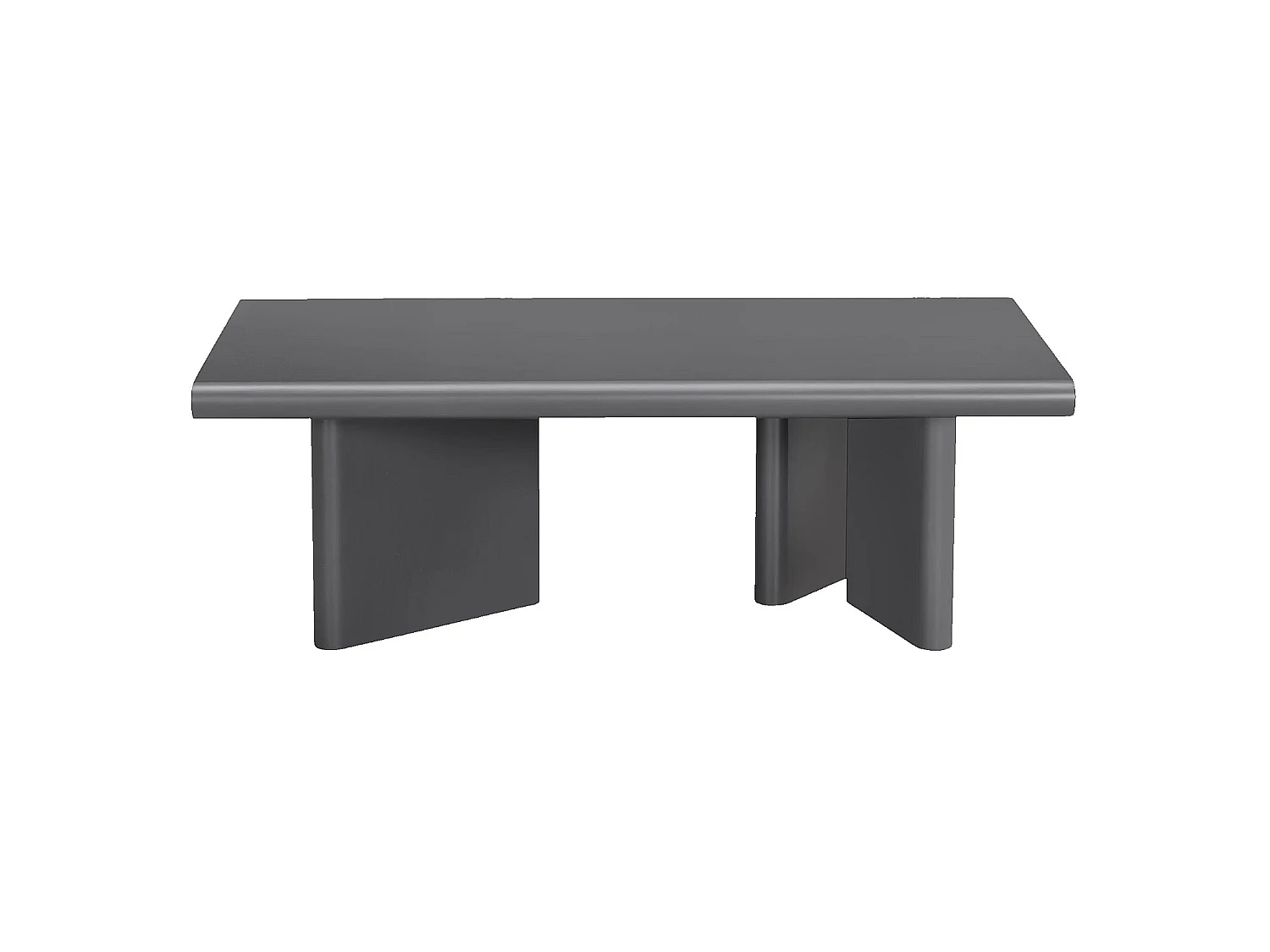 Habitat - Table basse rectangulaire finition mate - Gris anthracite - Vanda