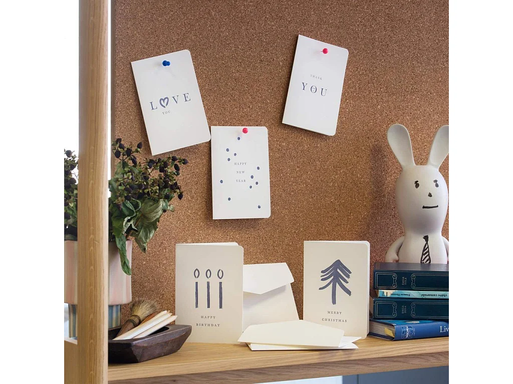 Habitat - Carte "love you" avec enveloppe blanche - Design by Floriane Jacques - Verso