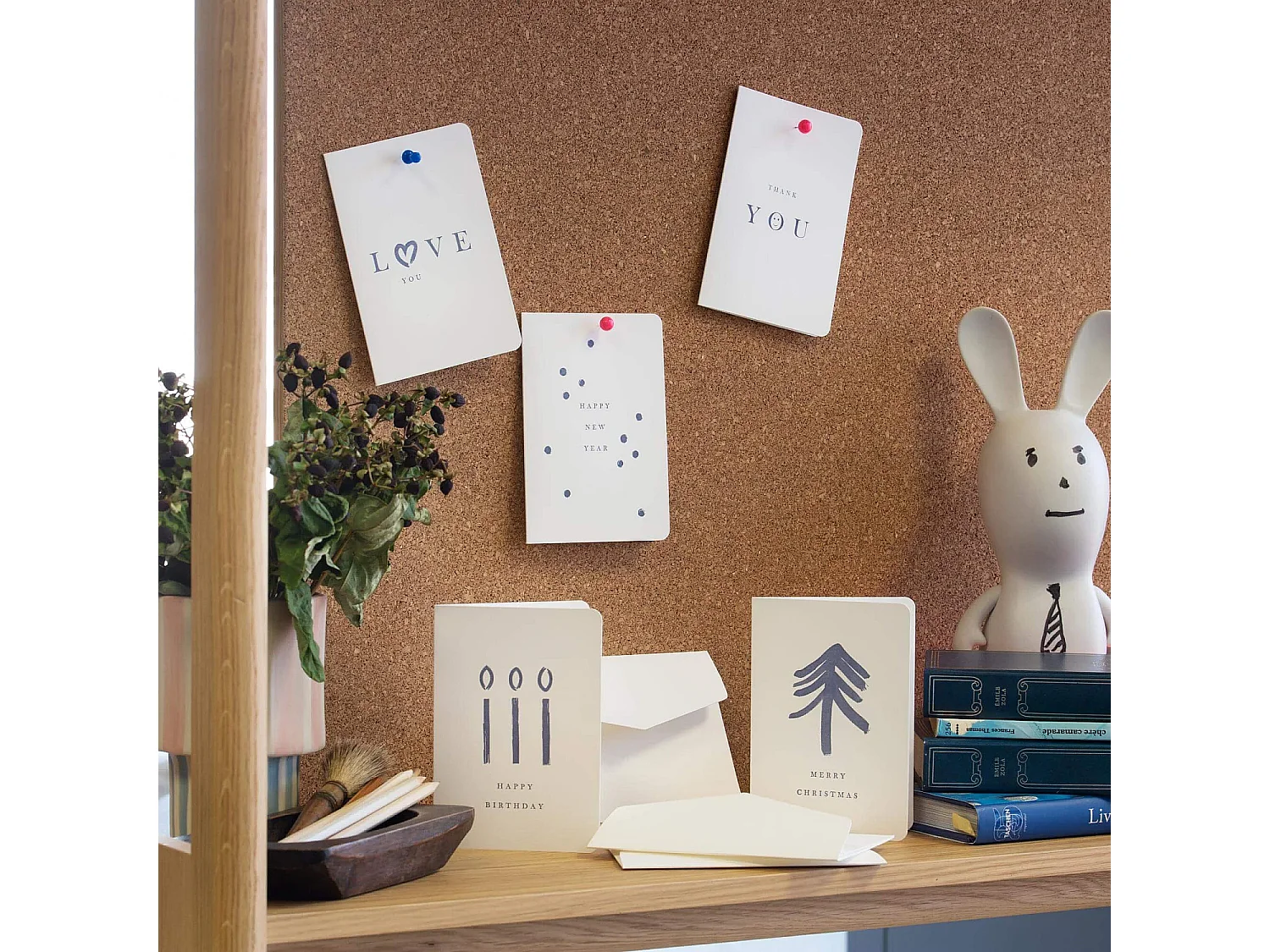 Carte "love you" avec enveloppe blanche - Design by Floriane Jacques