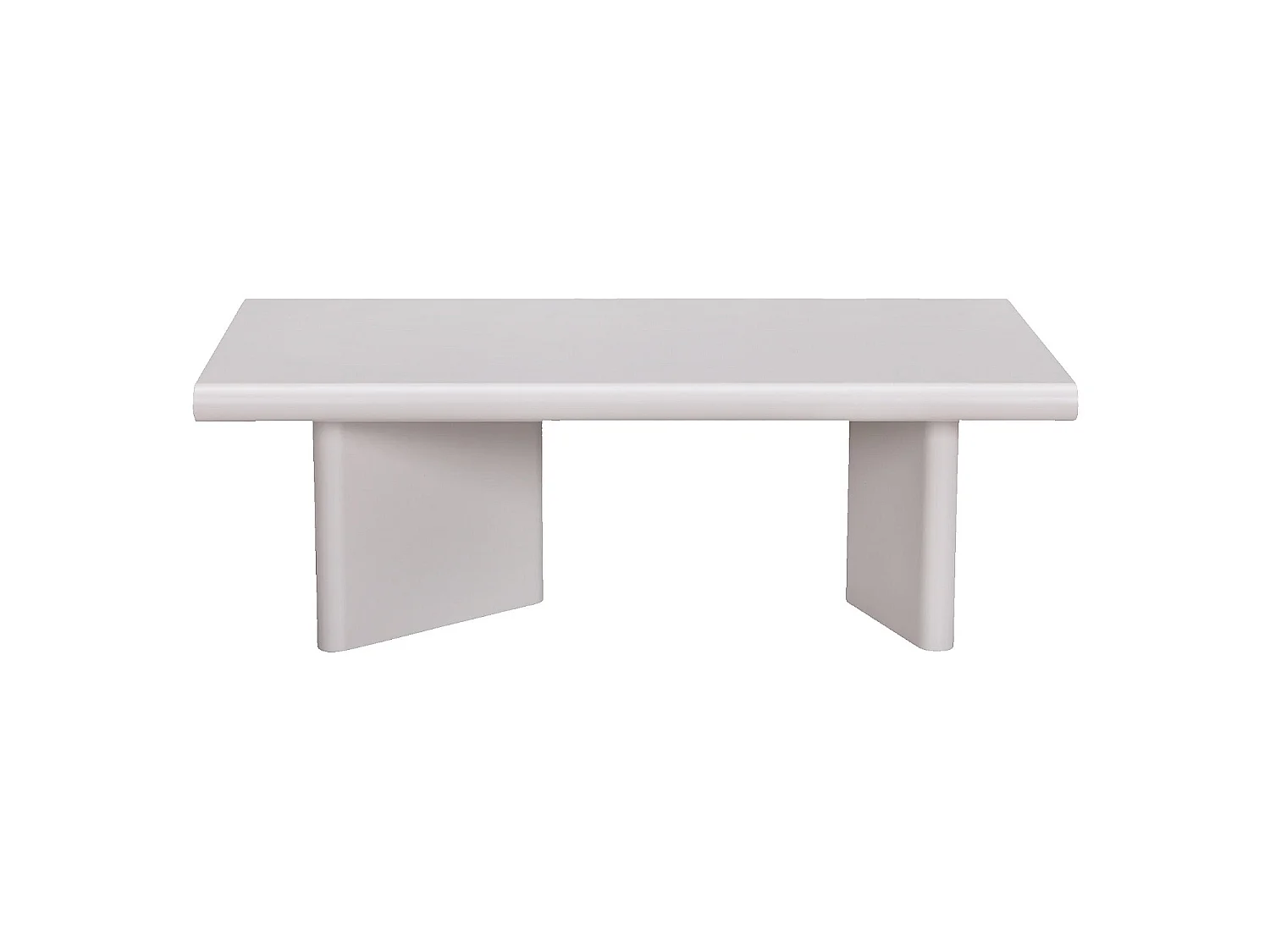 Habitat - Table basse rectangulaire finition mate - Crème - Vanda