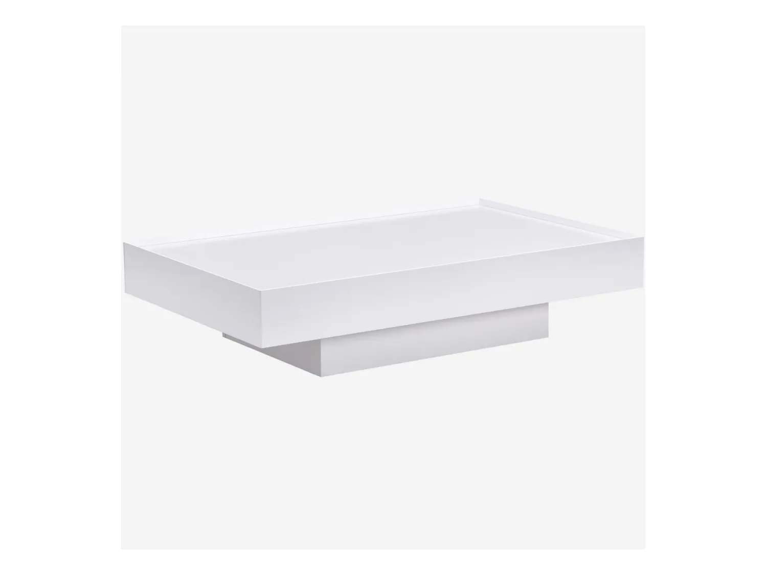 Habitat - Table basse avec tiroir coulissant - Blanc polaire - Corato