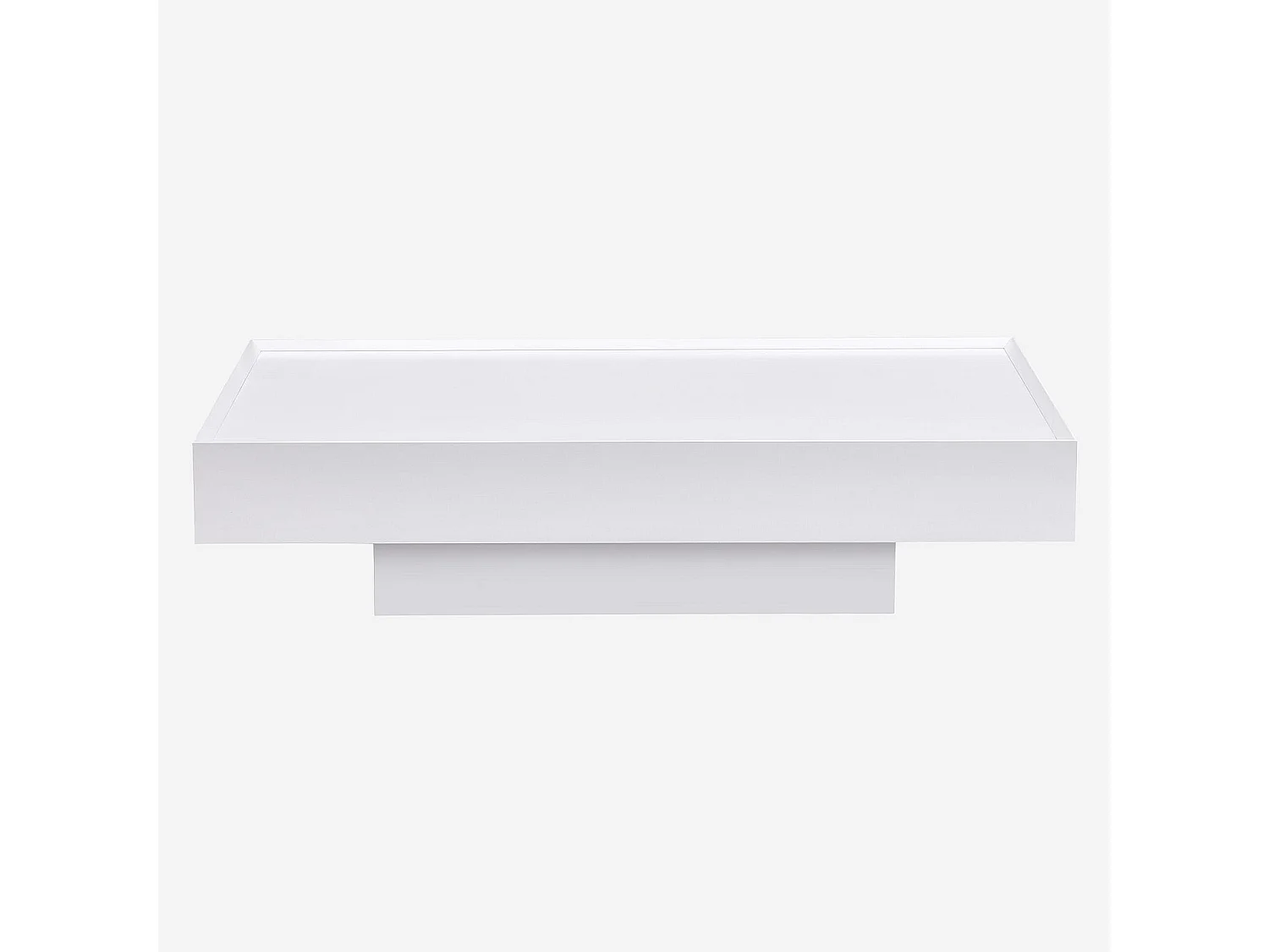 Table basse avec tiroir coulissant - Blanc polaire