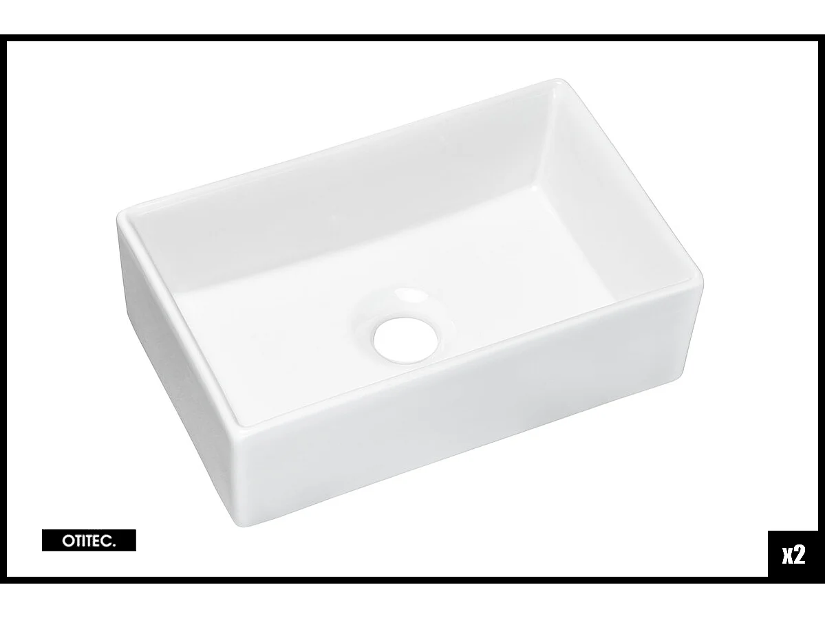 Ensemble de meuble de salle de bain - 100 cm - Oak/Blanc - avec vasque à poser - avec plan - avec colonne - 4 tiroirs - VOLTA Oak