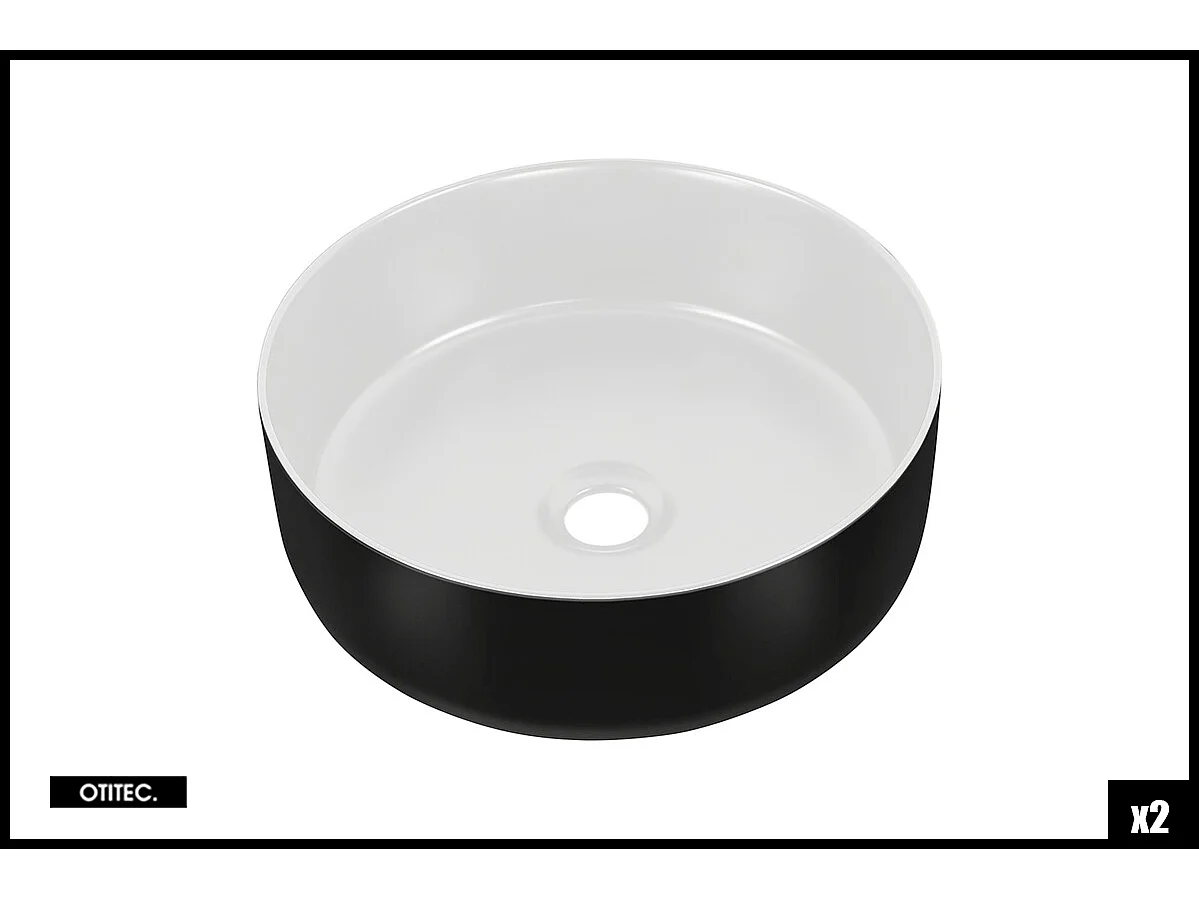 Ensemble meuble de salle de bain - 140 cm - avec plan - 2 vasques à poser - haut meuble - ASTRA