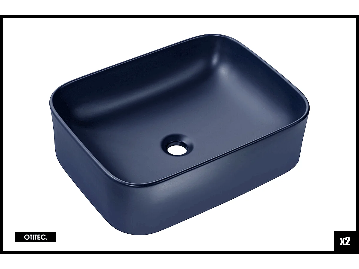 Ensemble de meuble de salle de bain - 140 cm - avec 2 vasques à poser - avec plan - avec colonne et Miroirs - 2 tiroirs - MINO