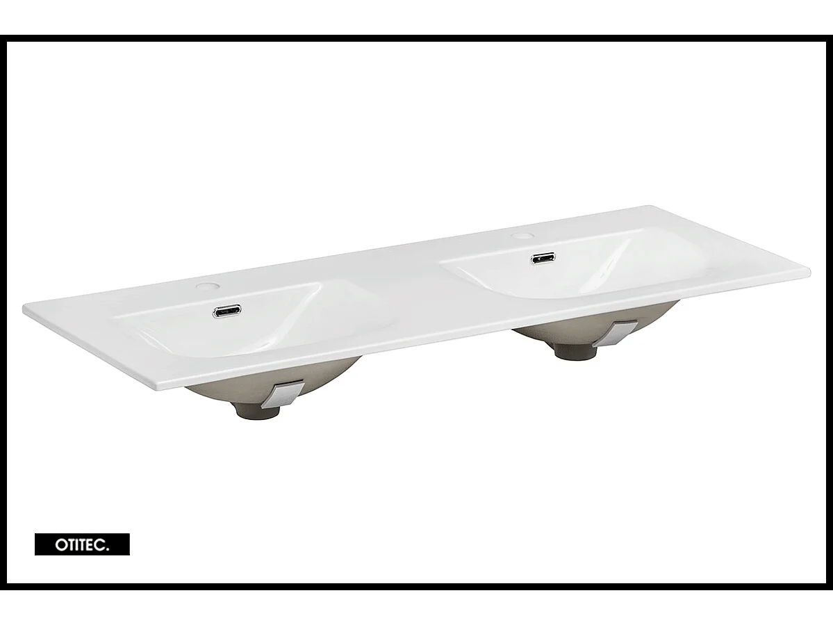 Ensemble meuble de salle de bain de 120 cm - avec vasque - avec colonne - ASTRA