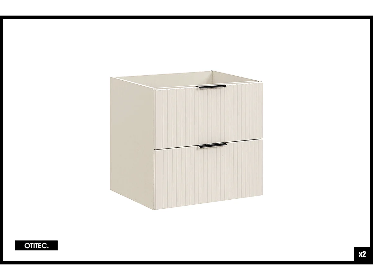 Ensemble meuble de salle de bain de 120 cm - avec vasque - avec colonne - ASTRA