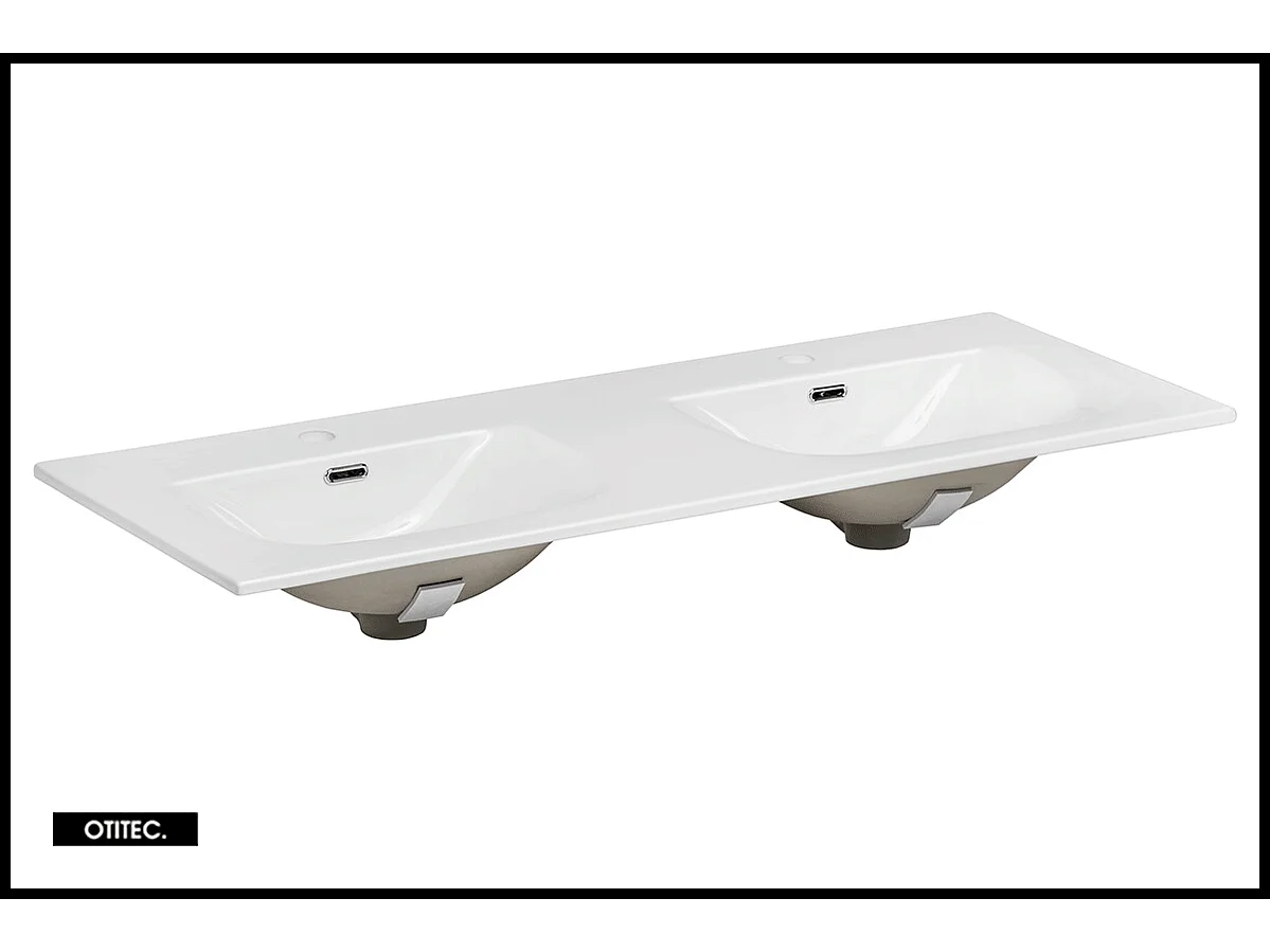 Ensemble meuble de salle de bain de 120 cm - avec vasque - avec colonne - ASTRA